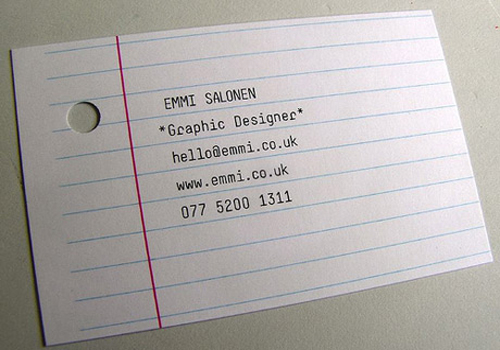 Unusual Business Card
