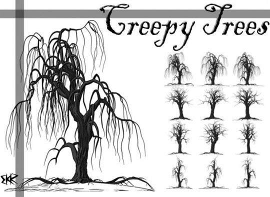 Free Photoshop Tree Brushes