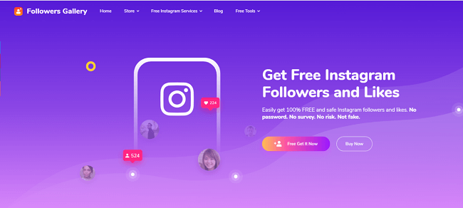 Get free Instagram followers and likes